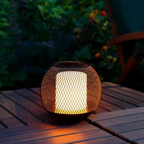 Détail de Navaris Bougies LED Solaire, Lanterne Ecologique Jardin