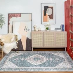 Tapis de cuisine vintage pliable, lavable, poils courts