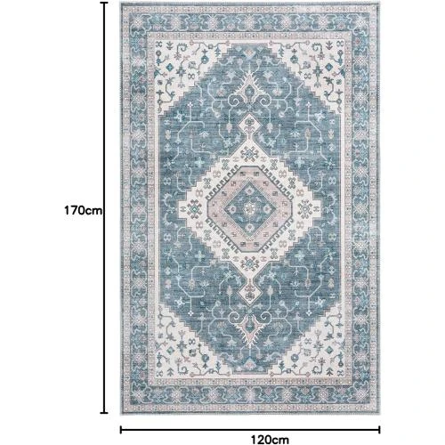 Détail de Tapis de cuisine vintage pliable, lavable, poils courts