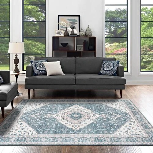 Zoom sur Tapis de cuisine vintage pliable, lavable, poils courts