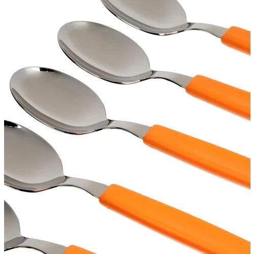 Détail de Cuillères de table Victorinox, lot de 6, orange, polypropylène