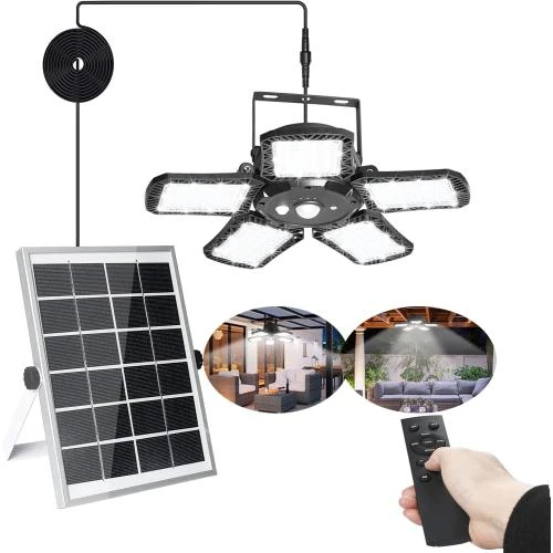 Geyueya Home Lampe Solaire LED 160, Détecteur Mouvement, IP65 - Vue principale