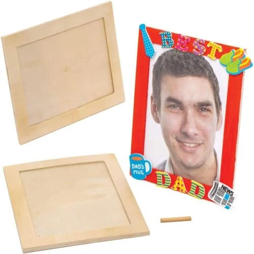 Détail de Cadres Photo Bois Enfants, Lot de 4, Activités Créatives