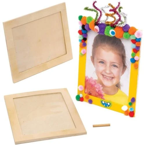 Cadres Photo Bois Enfants, Lot de 4, Activités Créatives - Vue principale