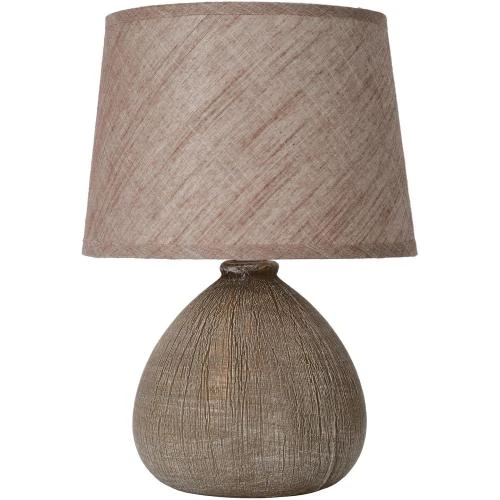 Détail de Lampe de table Lucide RAMZI, 1xE14, Marron