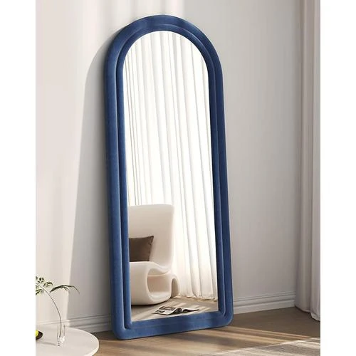 Miroir de sol bleu, miroir pleine longueur autoportant - Vue principale