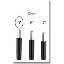 Piston gaz droit Bimi chaise bureau noir, 22,9 cm