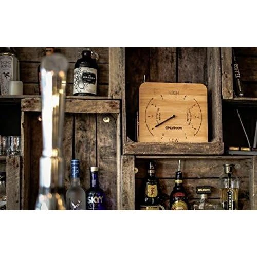 Zoom sur Horloge Murale Tide Bamboo Northcore, Design Écologique