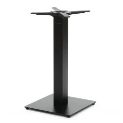 Dublino Pied de Table Métal Noir Base Manger 73 cm