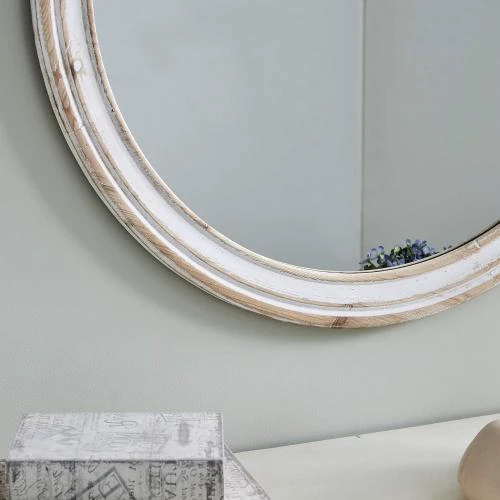 Zoom sur Miroir Blanc Clybourne Farmhouse FirsTime 