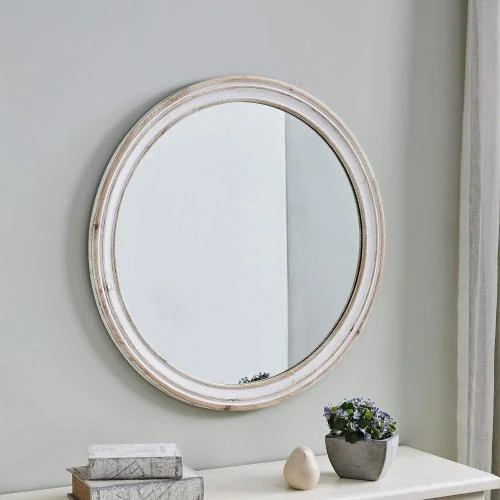 Miroir Blanc Clybourne Farmhouse FirsTime  - Vue principale