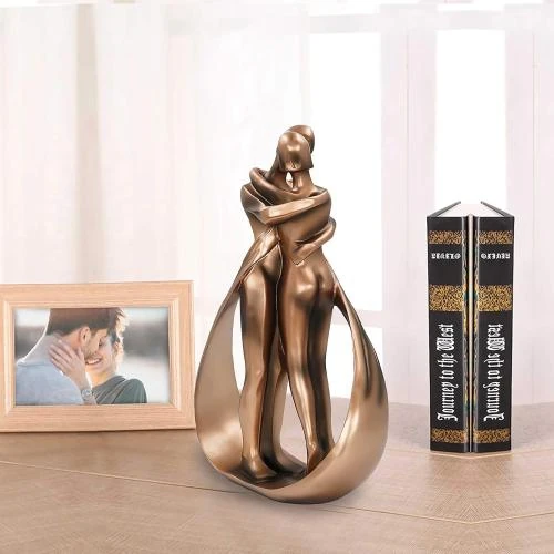 Zoom sur Sculptures modernes résine DreamsEden, anniversaire mariage