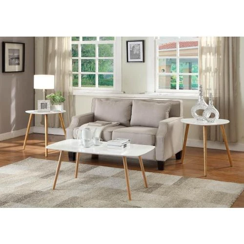 Détail de Table basse Convenience Concepts Oslo, Blanc, Design Moderne