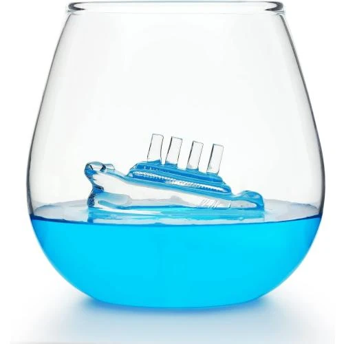 CKB LTD Verre à Eau, Bateau à Voile, 500 ml - Vue principale