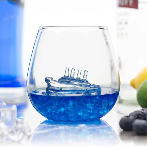 Détail de CKB LTD Verre à Eau, Bateau à Voile, 500 ml