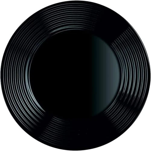 Assiette plate verre opale noir Arcoroc Harena 19 cm - Vue principale