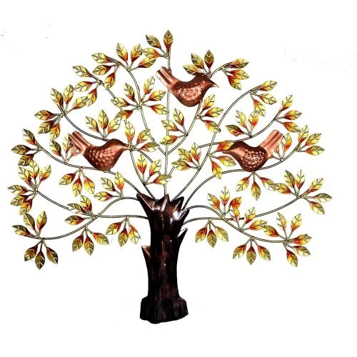 Détail de Décoration murale métal, arbre mural design élégant