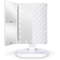 Miroir de Maquillage Éclairé Deweisn, Portable, Tactile