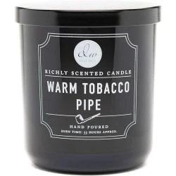 Bougie parfumée DW Home, chaud, pipe à tabac, verre