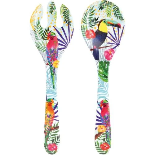 Couverts à salade Melamine Toucans de Rio, Les Jardins de la Comtesse - Vue principale