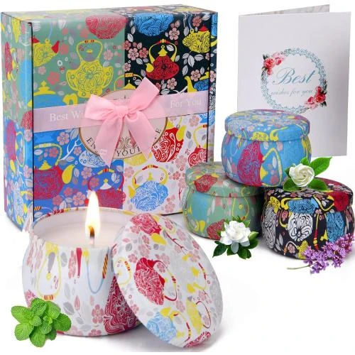 Coffret Bougies Parfumées Cire de Soja Naturelle - Vue principale