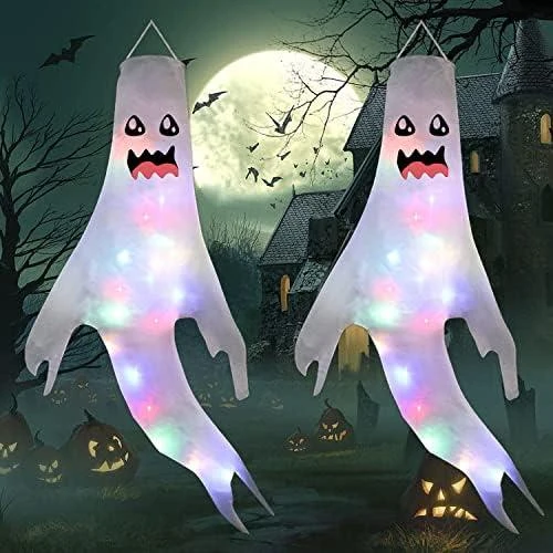 Fantômes Suspendus Halloween, Décoration Extérieure LED - Vue principale