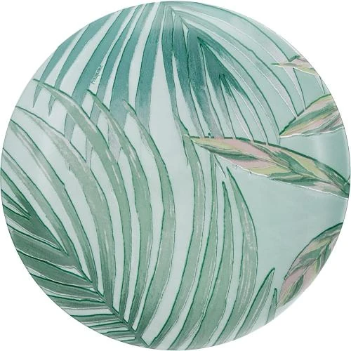 Détail de Assiette à dessert Luminarc Crazifolia, verre bleu, multicolore