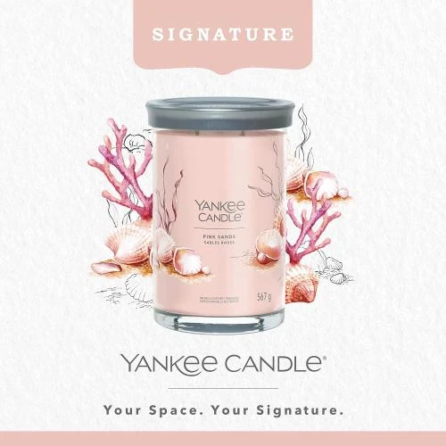 Détail de Yankee Candle Sables Roses, Bougie Parfumée Tumbler