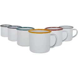 Coupes espresso email blanc, camping, boissons chaudes