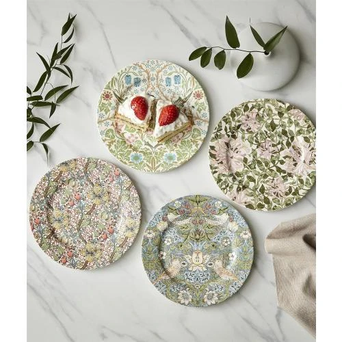Détail de Assiettes à dessert Spode, lot de 4, William Morris