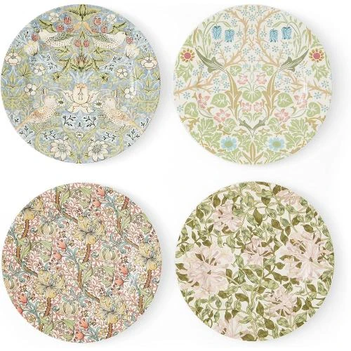 Assiettes à dessert Spode, lot de 4, William Morris - Vue principale