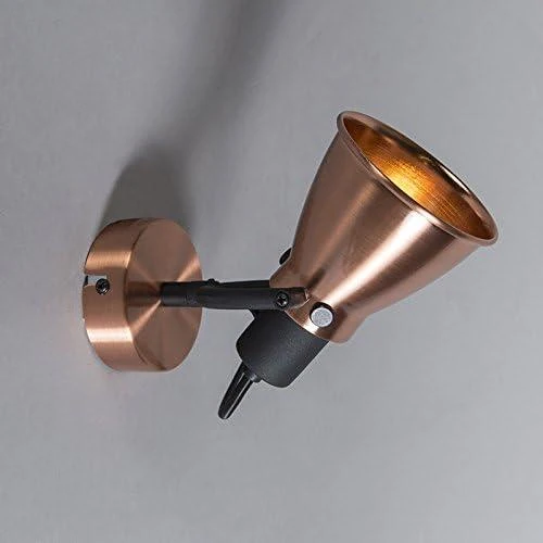 Zoom sur Applique Plafonnier Qazqa, Cuivre, Éclairage Intérieur Moderne