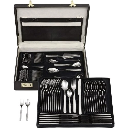 GRAWE Ménagère 68 Pièces Acier Inoxydable Coffret - Vue principale