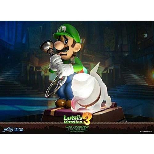 Détail de Figurine Luigi Collector Mansion 3 - Statuette Premium LM03CO