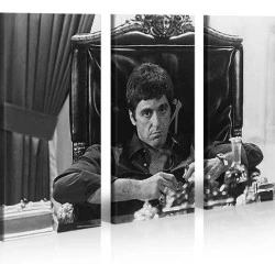 Tableau Toile Pacino Scarface, Poster Mur Prêt à Poser