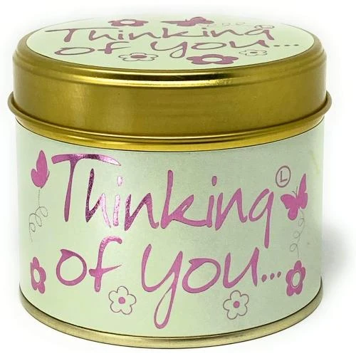 Zoom sur Bougie en étain Lily Flame, Thinking Of You, parfumée