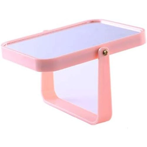 Détail de Miroir de courtoisie rose, grossissement x3, bureau
