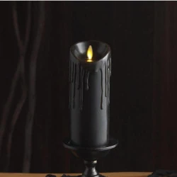 Bougie LED cire véritable, sans flamme, minuteur
