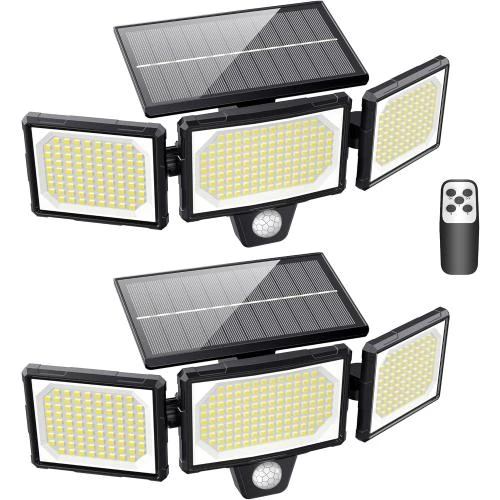 Lampes Solaires Extérieur Mexllex, 304LED, Détecteur Mouvement - Vue principale