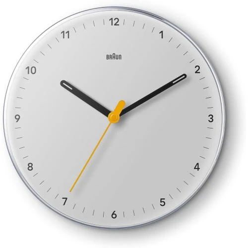 Horloge Murale Analogique Classique Quartz Silencieux, Noir - Vue principale