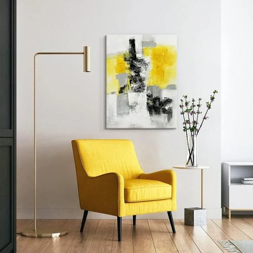 Zoom sur Peinture huile abstraite Drop Master, decoration intérieure