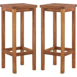 Présentation Tabourets de Bar VidaXL, Chaises Pub, Bois Acacia