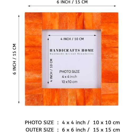 Détail de Cadres Photo Muraux Orange Classique, Handicraftshome Uk