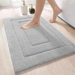Tapis de Bain Antidérapant Microfibre Absorbant et Lavable