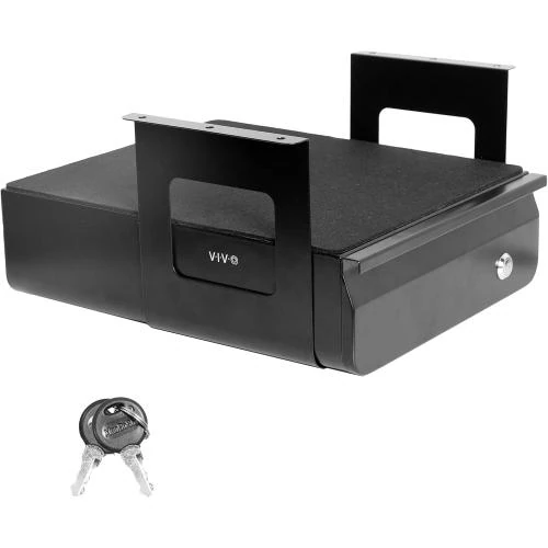 Vivo Tiroir Coulissant Sécurisé Noir pour Bureau - Vue principale