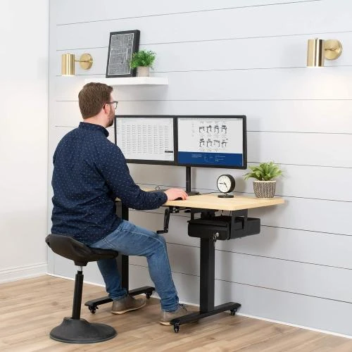 Détail de Vivo Tiroir Coulissant Sécurisé Noir pour Bureau