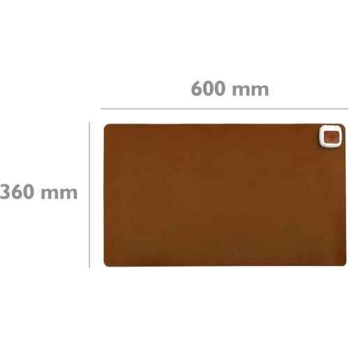 Détail de PrimeMatik Tapis Chauffant Moquette Thermique Bureau 65W Marron