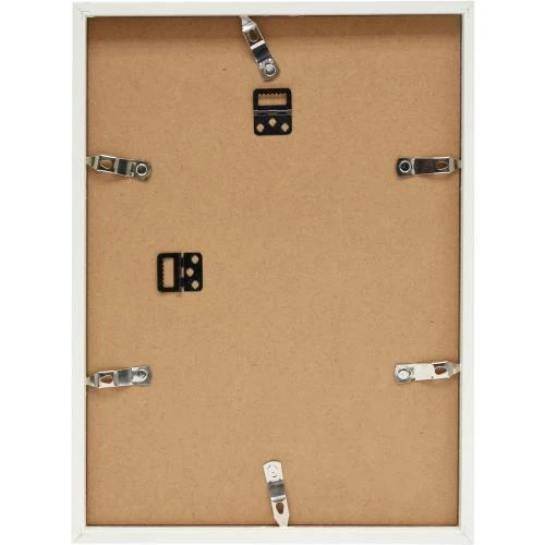 Détail de Cadre Photo Basic Moulure Bois MDF Blanc, Passe-Partout