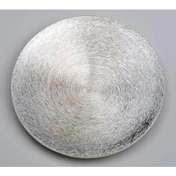 Assiette Aluminium Argenté, Design Élégant, Durable