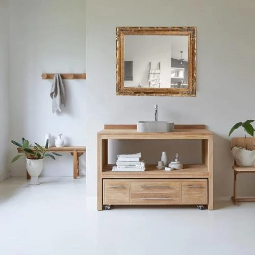 Détail de Miroir Baroque Dore Biscottini Made in Italy 64x74 cm